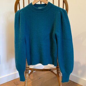 J. Crew Cashmere puff-sleeve sweater